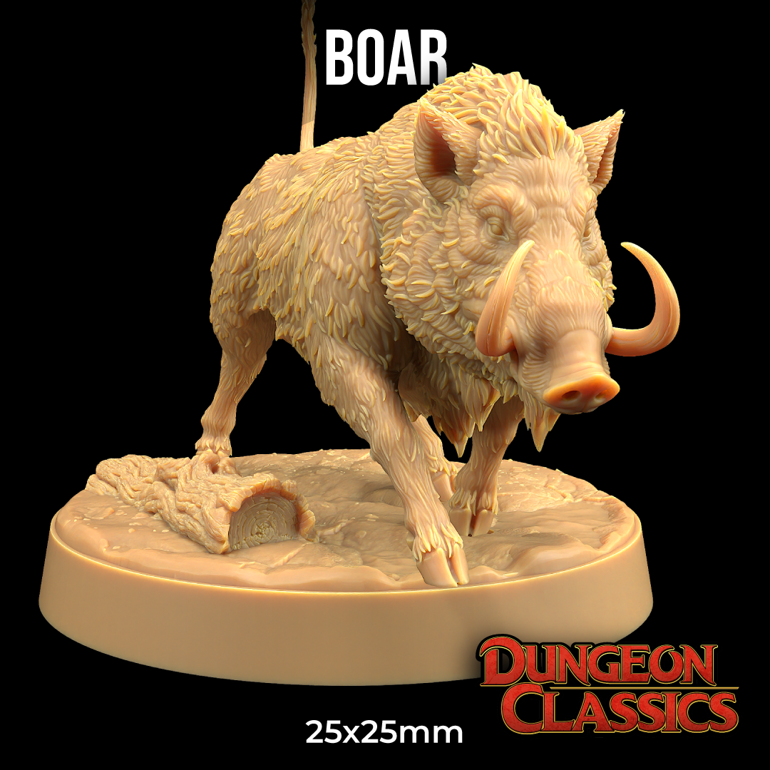 Boar | PRESUPPORTED | Dungeon Classics